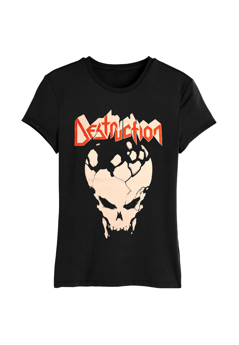 destruction-skull-t-shirt-femme-girly-thrash-metal-noir-s image 3