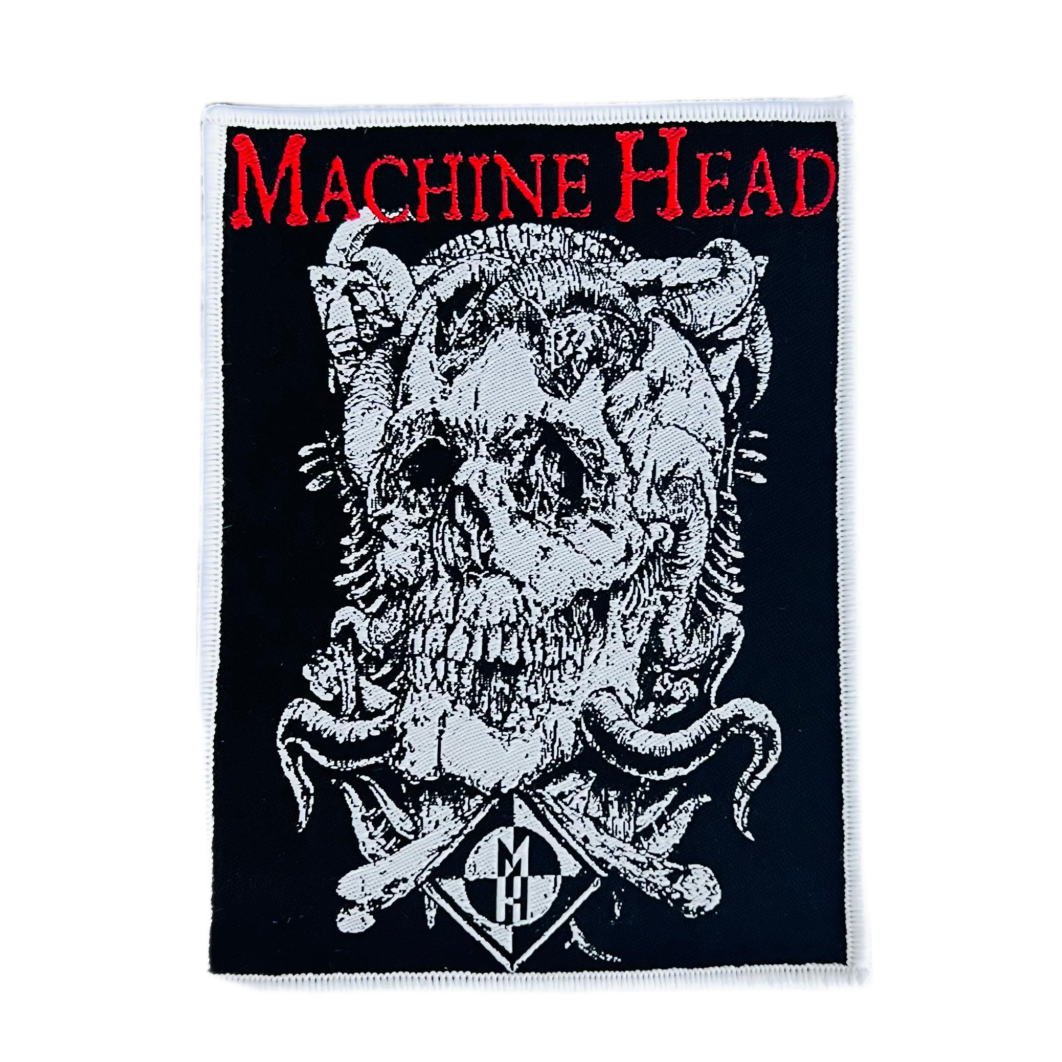 machine-head-the-burning-red-patch-tiss-bordure-noire image 4