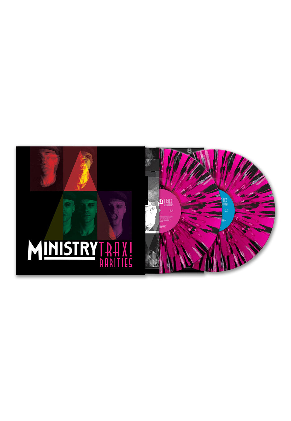 ministry-trax-rarities-double-vinyle-magenta-splatter image 1