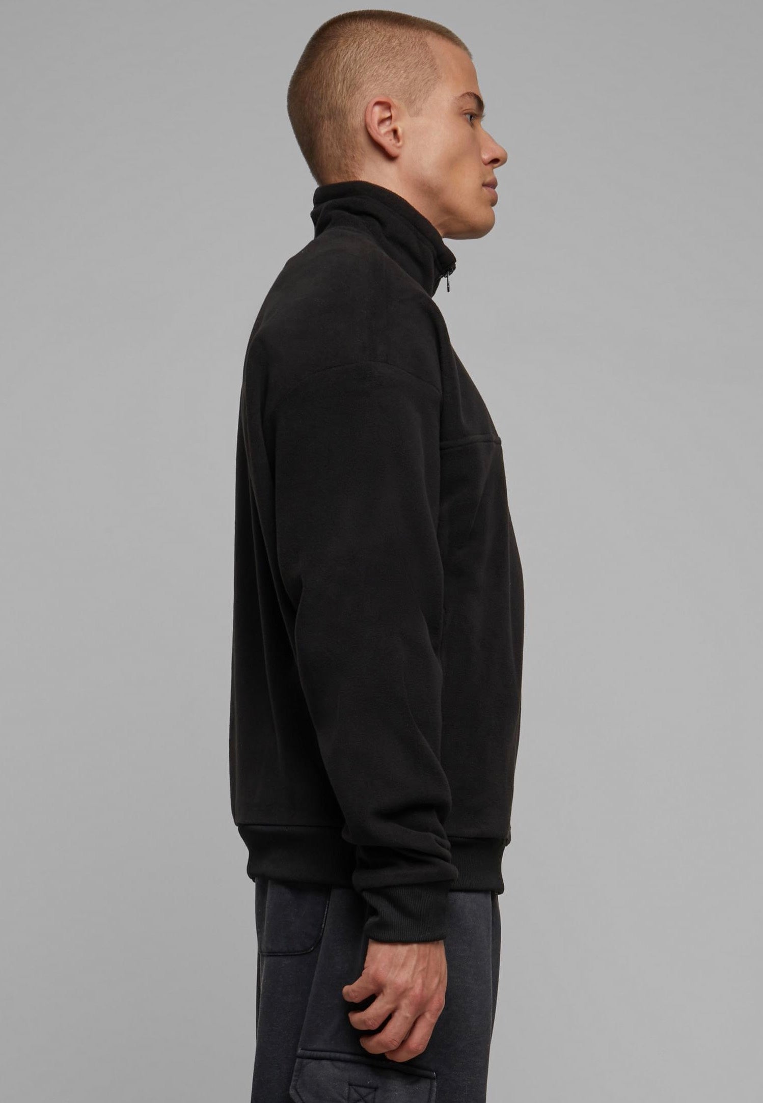 urban-classics-basic-polar-fleece-pull-noir-s-3xl image 5