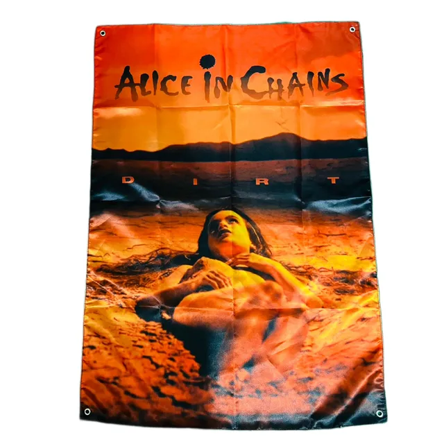 alice-in-chains-dirt-drapeau-mural-100x70-illets-m-tal image 1