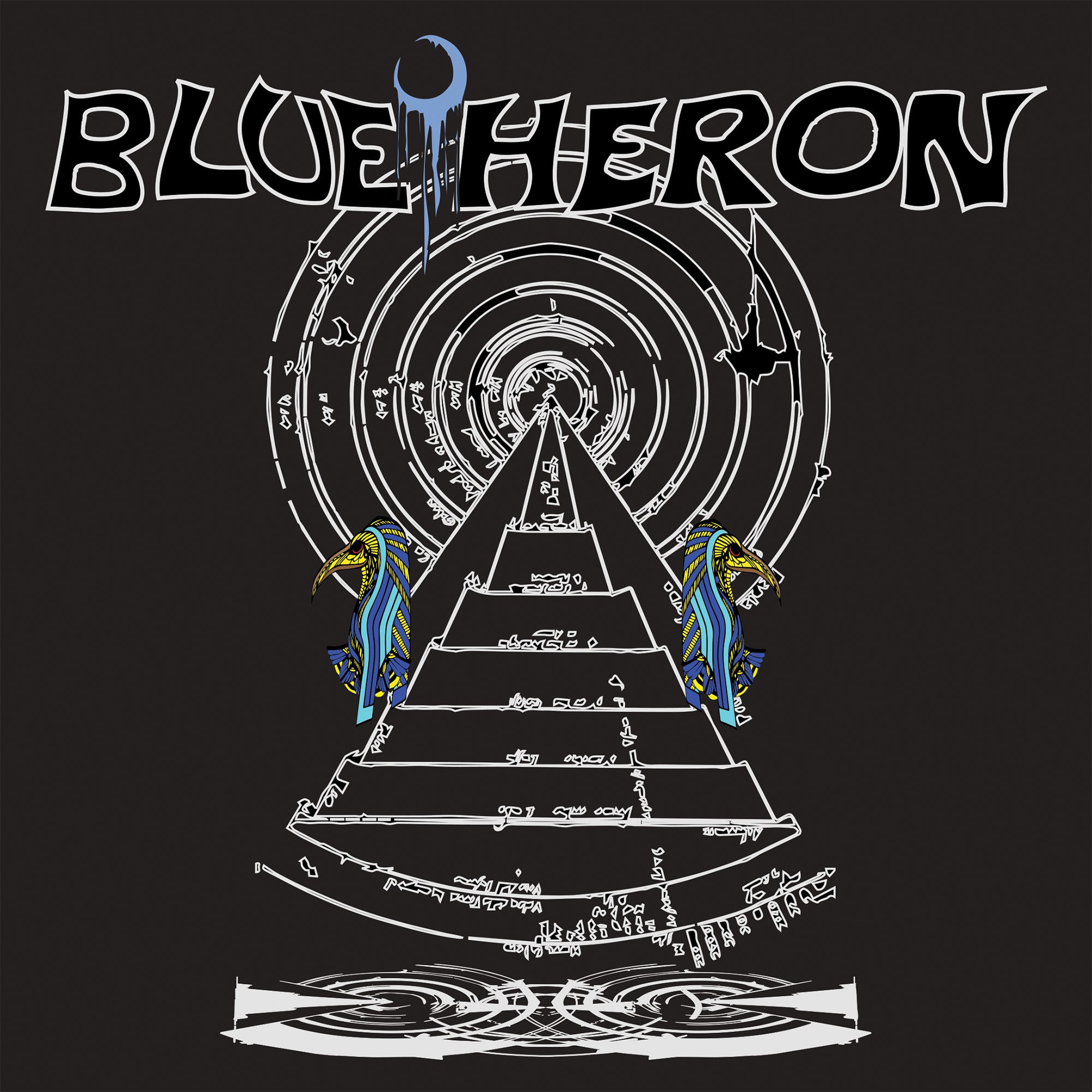 blues-funeral-blue-heron-black-blood-vinyle-7-bleu-translucent image 2