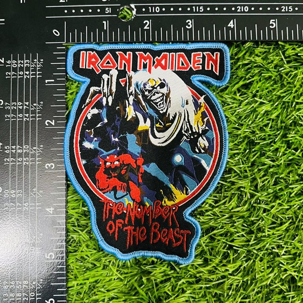 783punx-small-patch-iron-maiden-number-beast-patch-tiss-rouge image 8