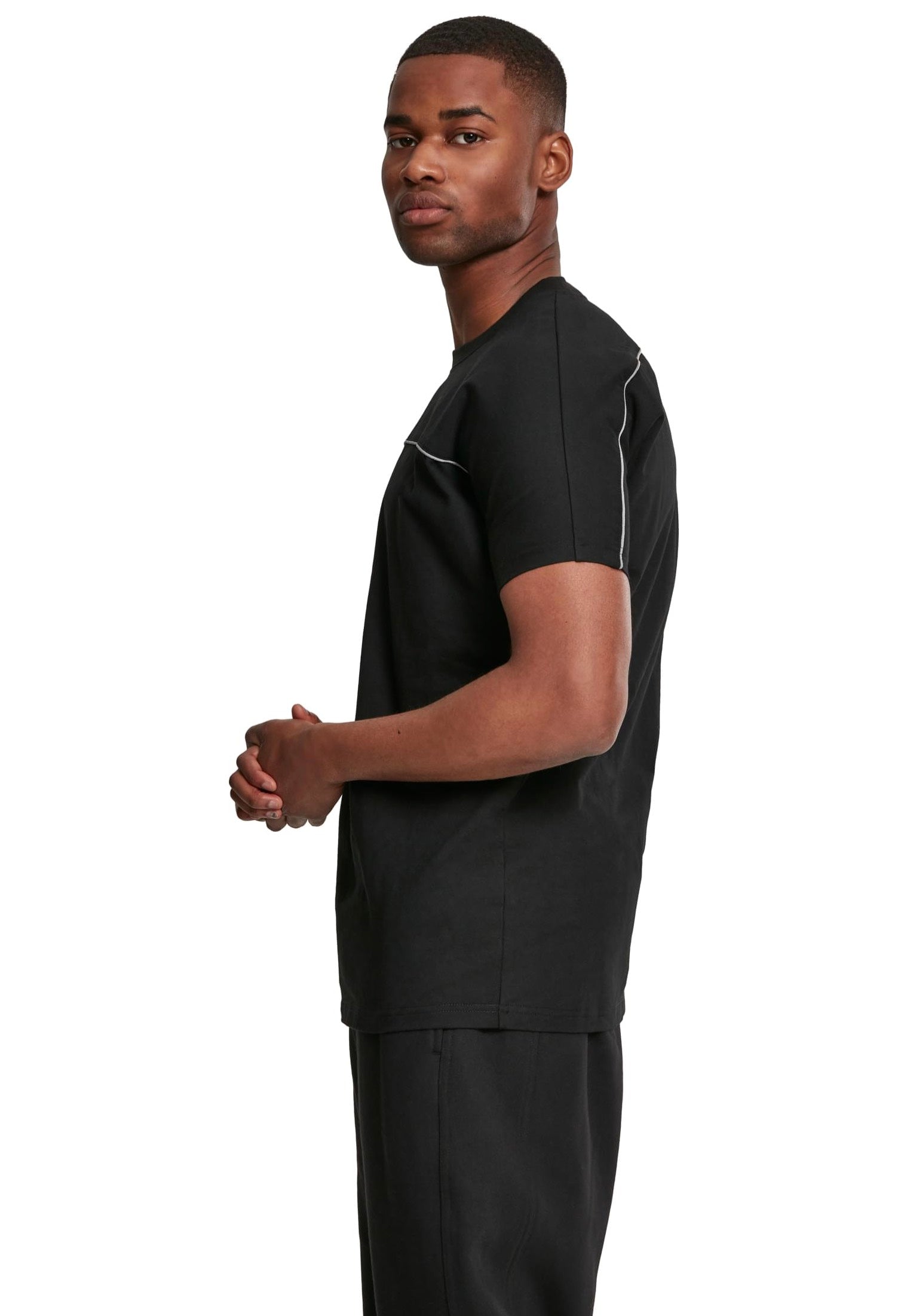 urban-classics-reflective-tee-t-shirt-noir-basic image 6