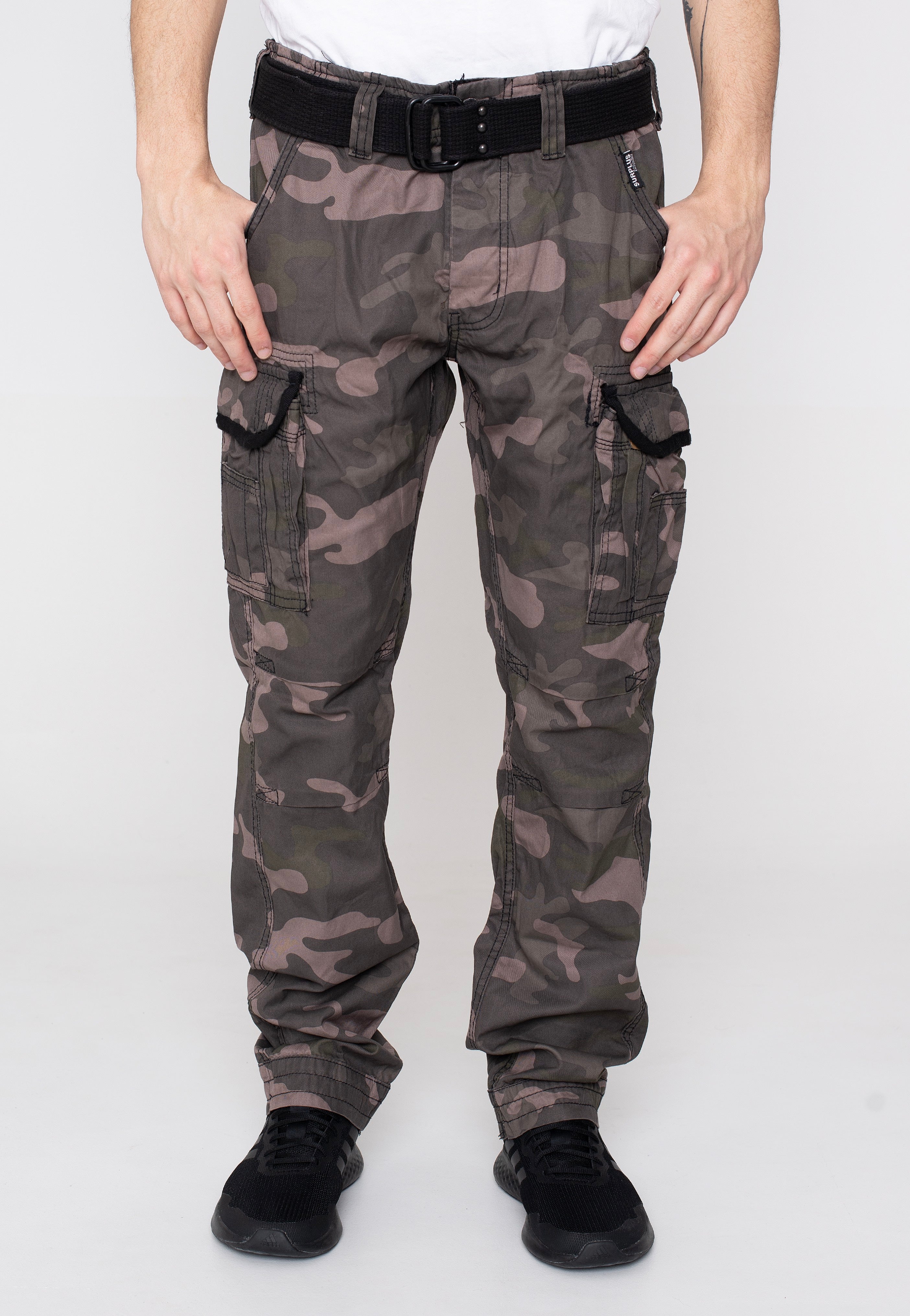 surplus-premium-slimmy-pantalon-cargo-camouflage-noir image 1