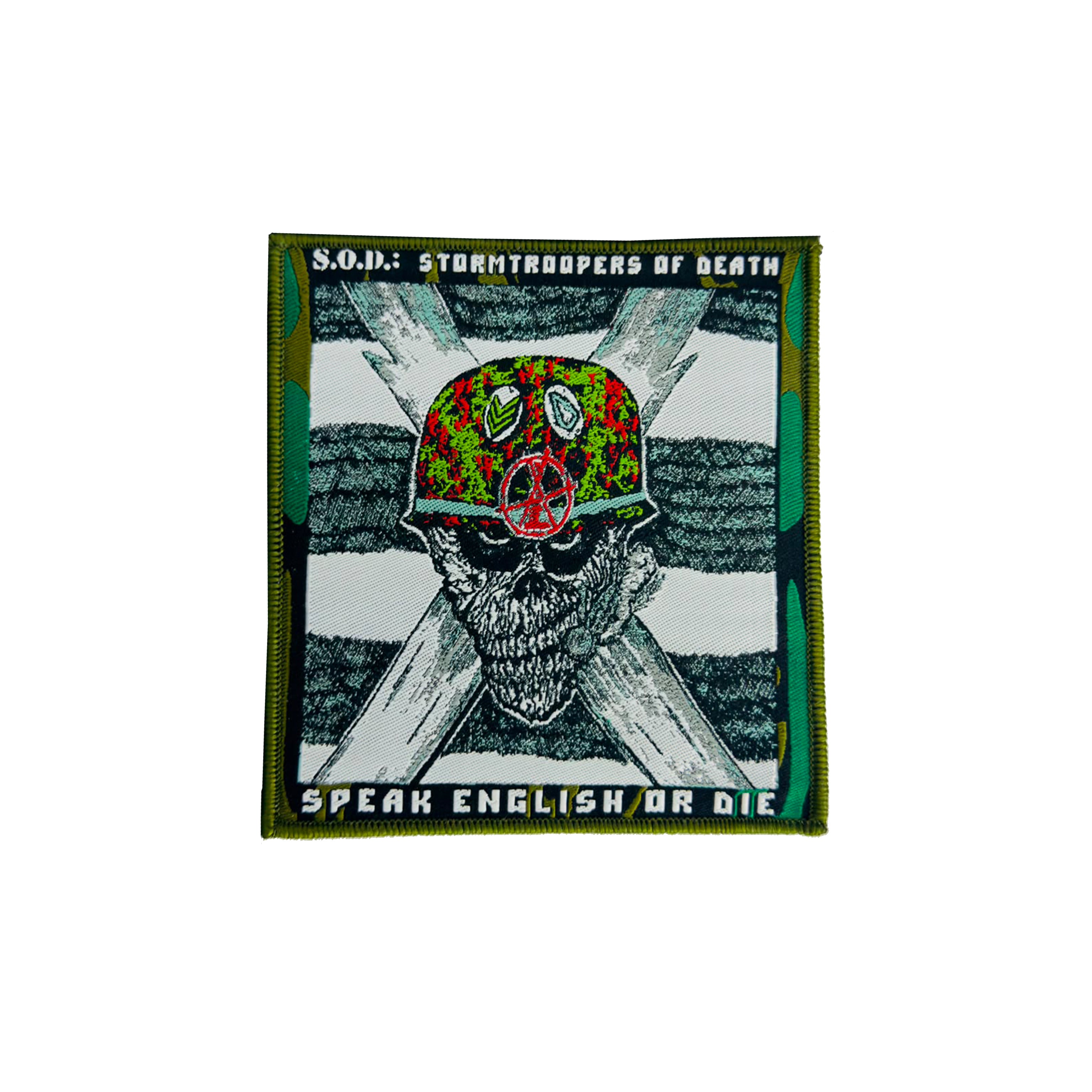 s-o-d-speak-english-or-die-patch-tiss-bordure-noire image 6