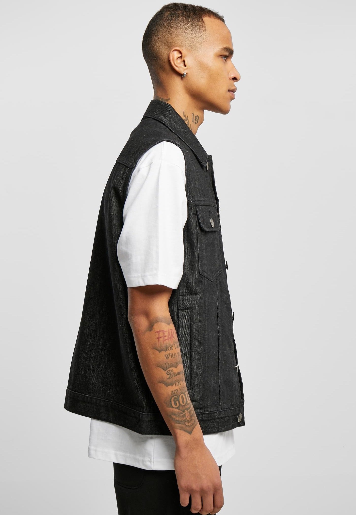 urban-classics-denim-black-washed-gilet-jean-noir-s-3xl image 3