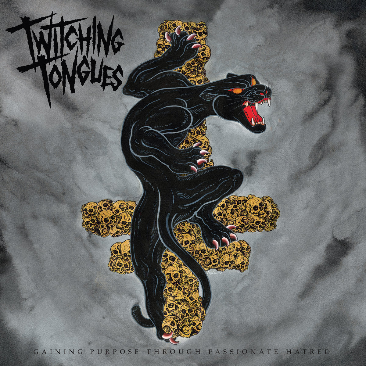 twitching-tongues-gaining-purpose-vinyle-lp-clear-splatter image 1
