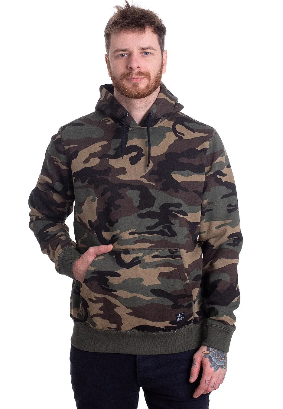 vintage-industries-derby-woodland-hoodie-camouflage-homme image 1
