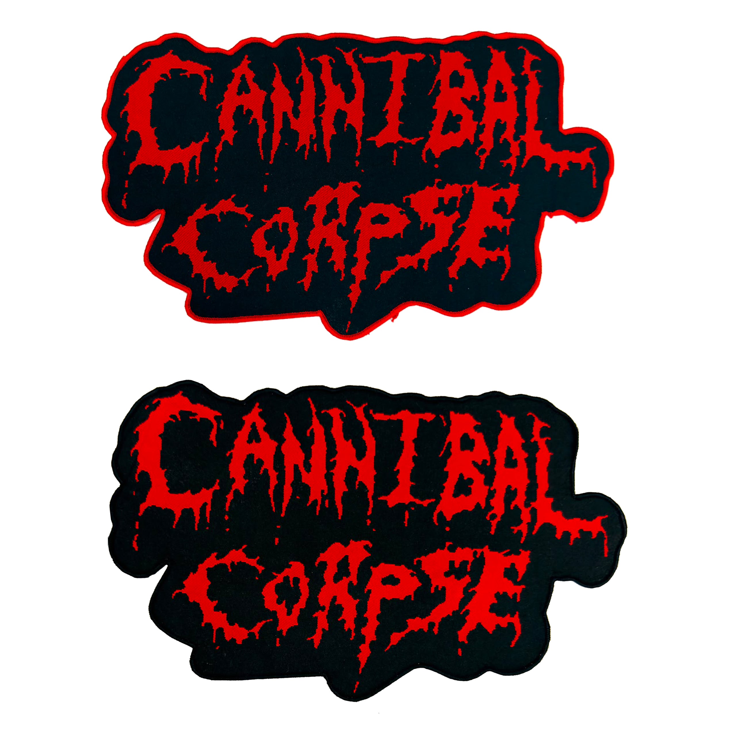cannibal-corpse-old-logo-patch-tiss-oversize-bordure-noire image 1