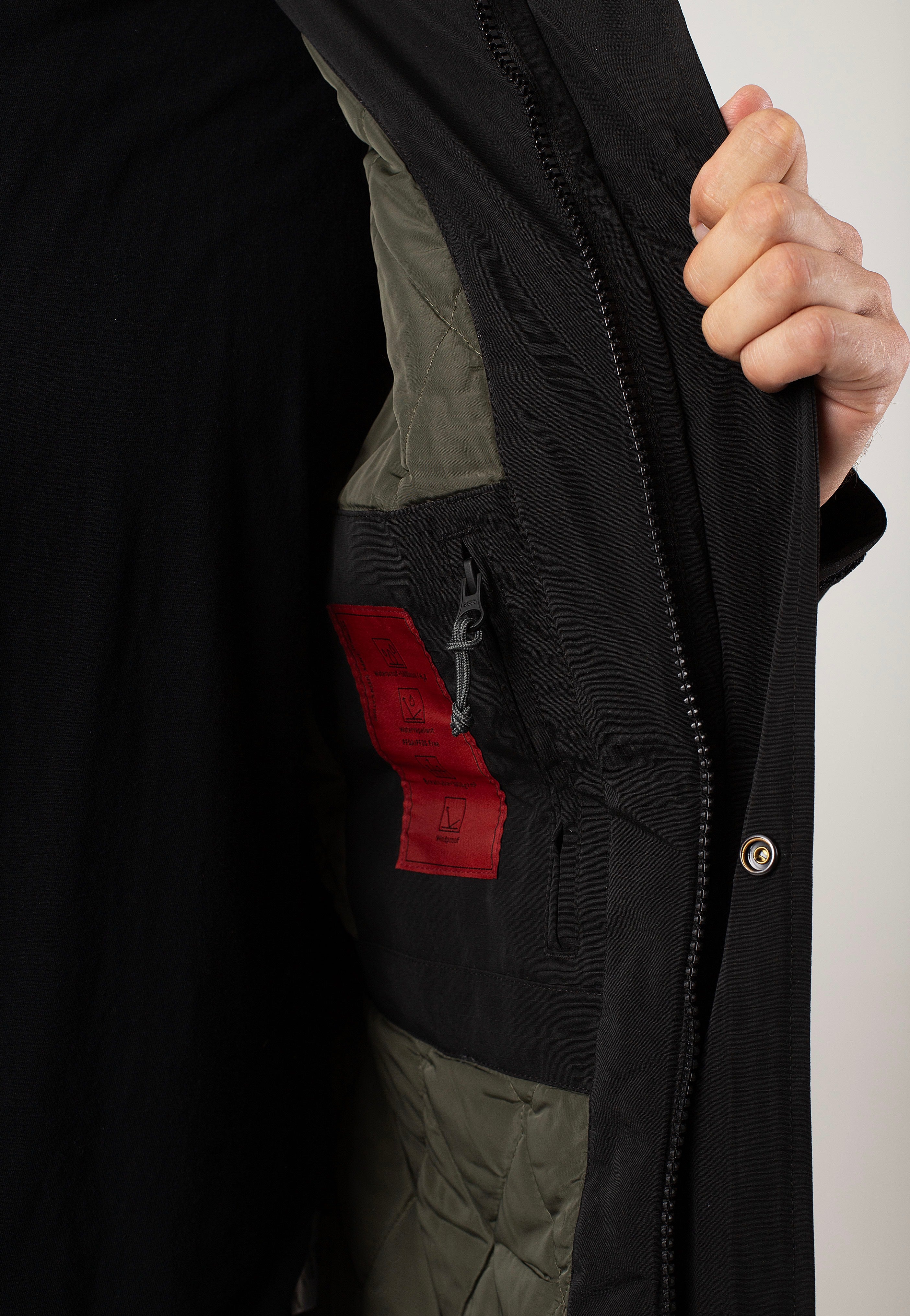 vintage-industries-oliver-black-veste-noire-taille-m image 4