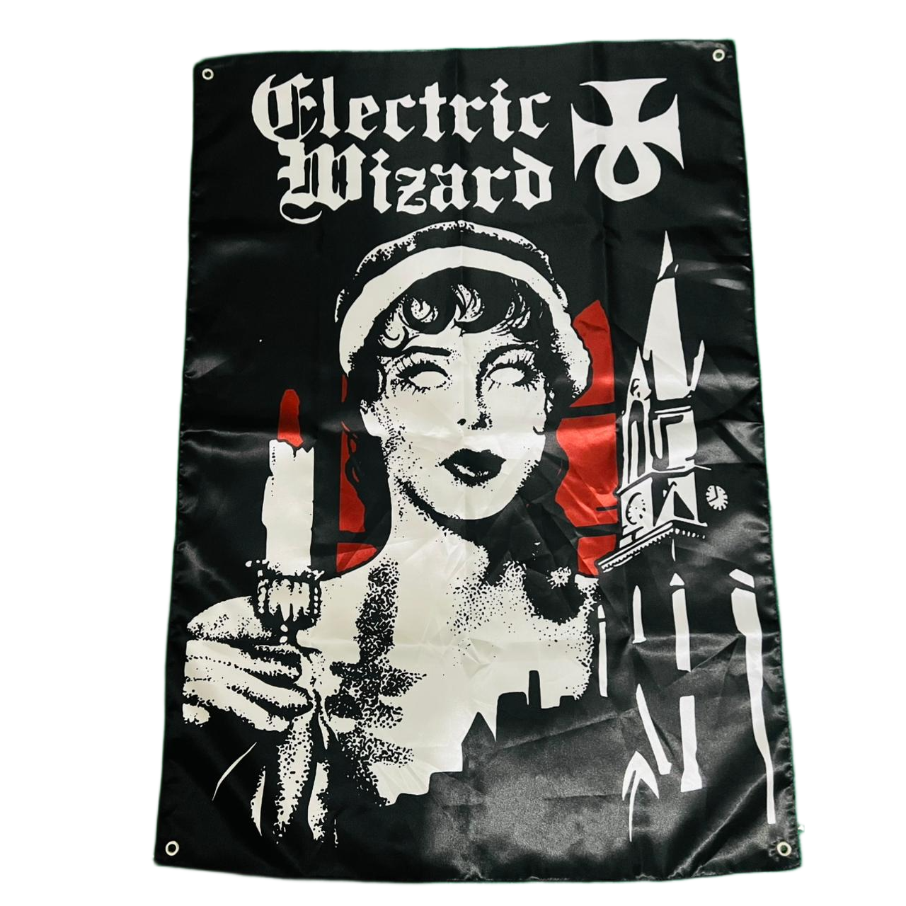 electric-wizard-church-drapeau-mural-100x70-cm image 1