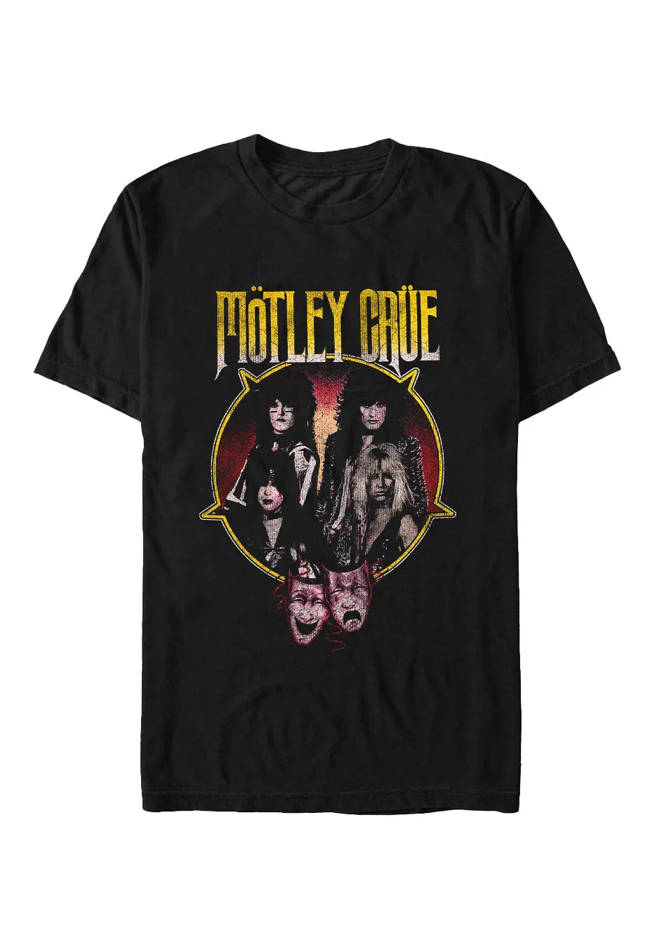 m-tley-cr-e-theatre-pentagram-t-shirt-noir-s-xxl image 1