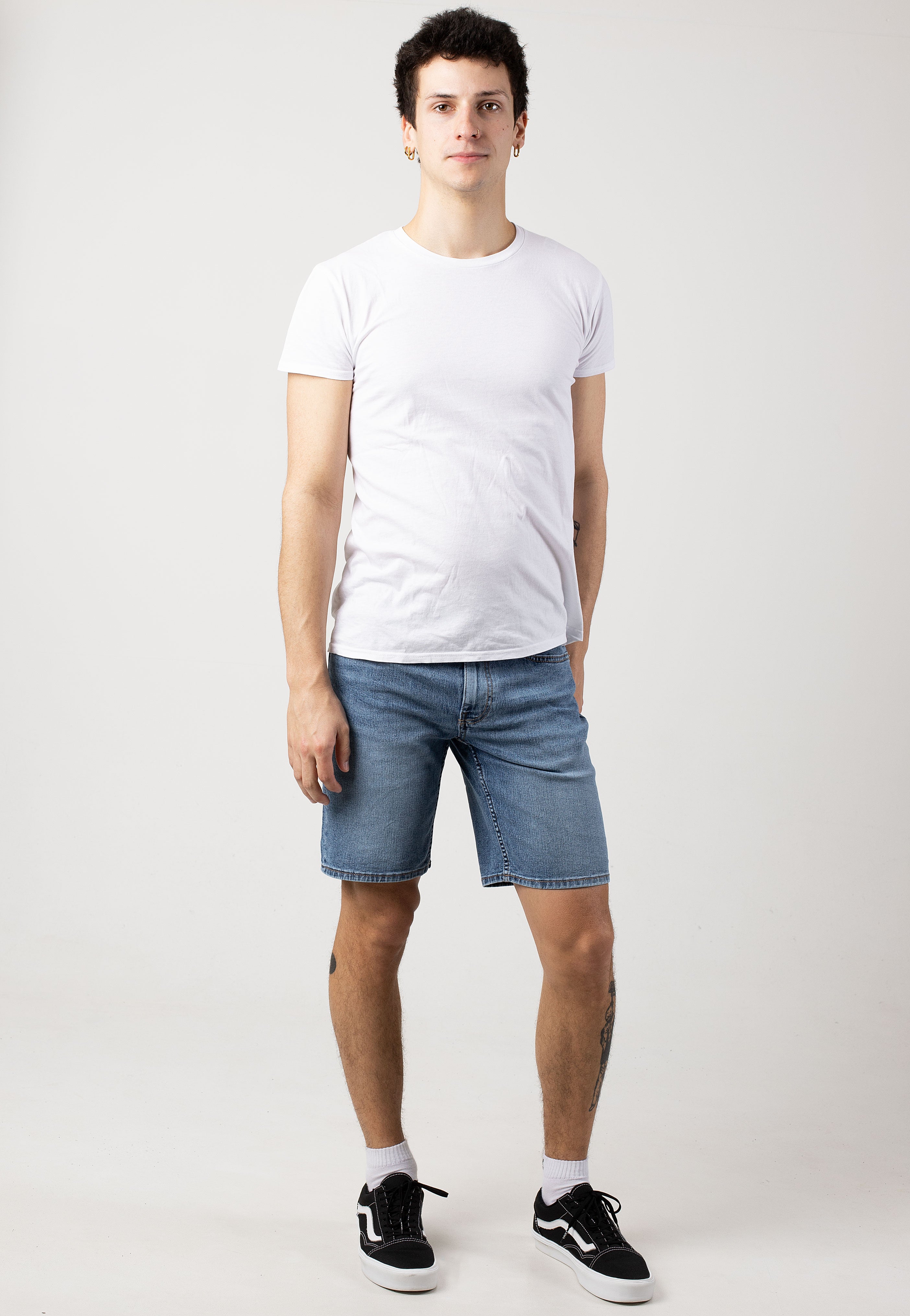 only-sons-weft-short-jean-bleu-homme image 2