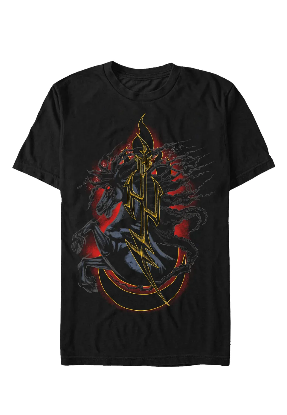 the-hu-glowing-horse-t-shirt-noir-homme-manches-courtes image 1