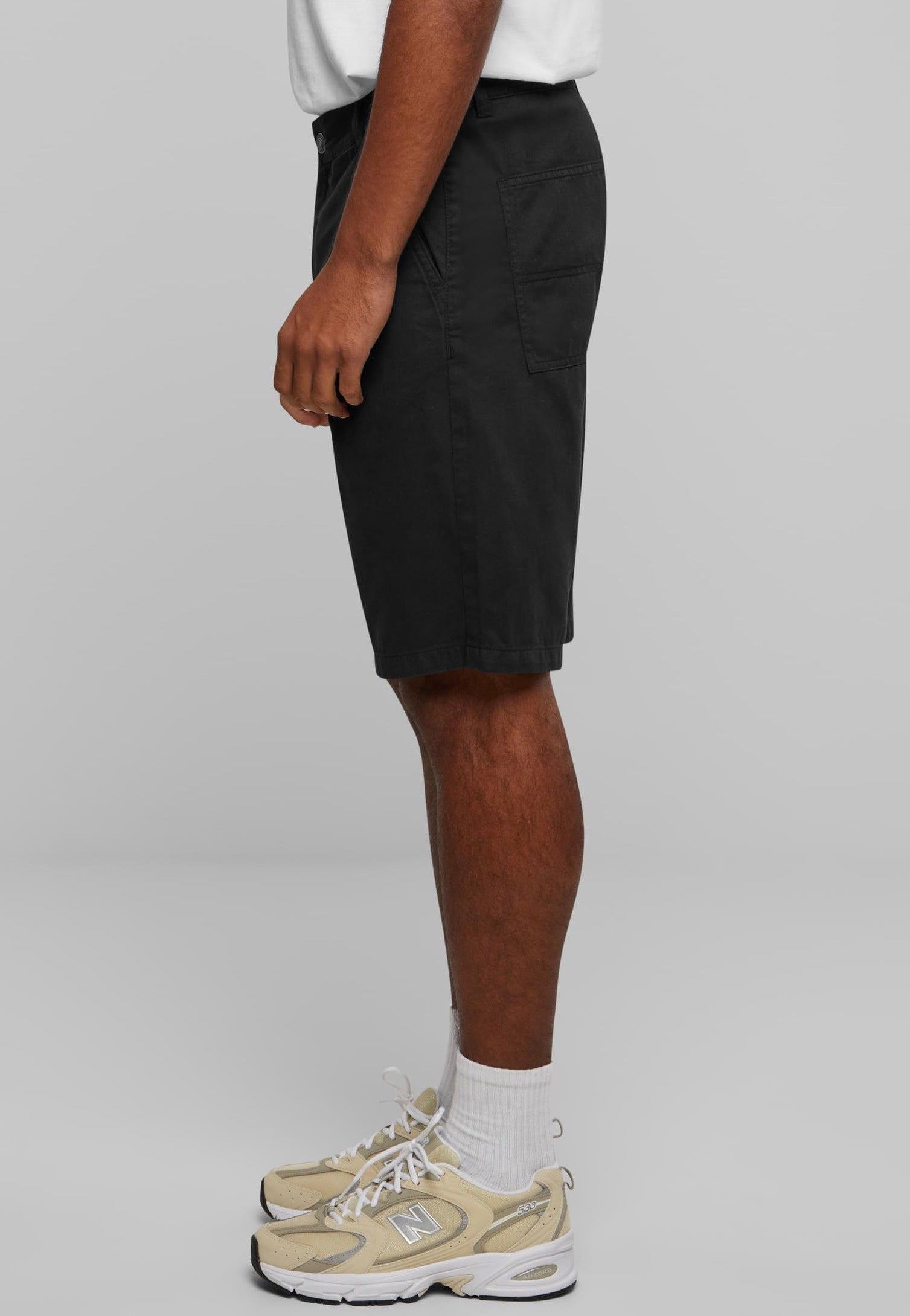 urban-classics-organic-skater-chino-short-noir-homme image 2