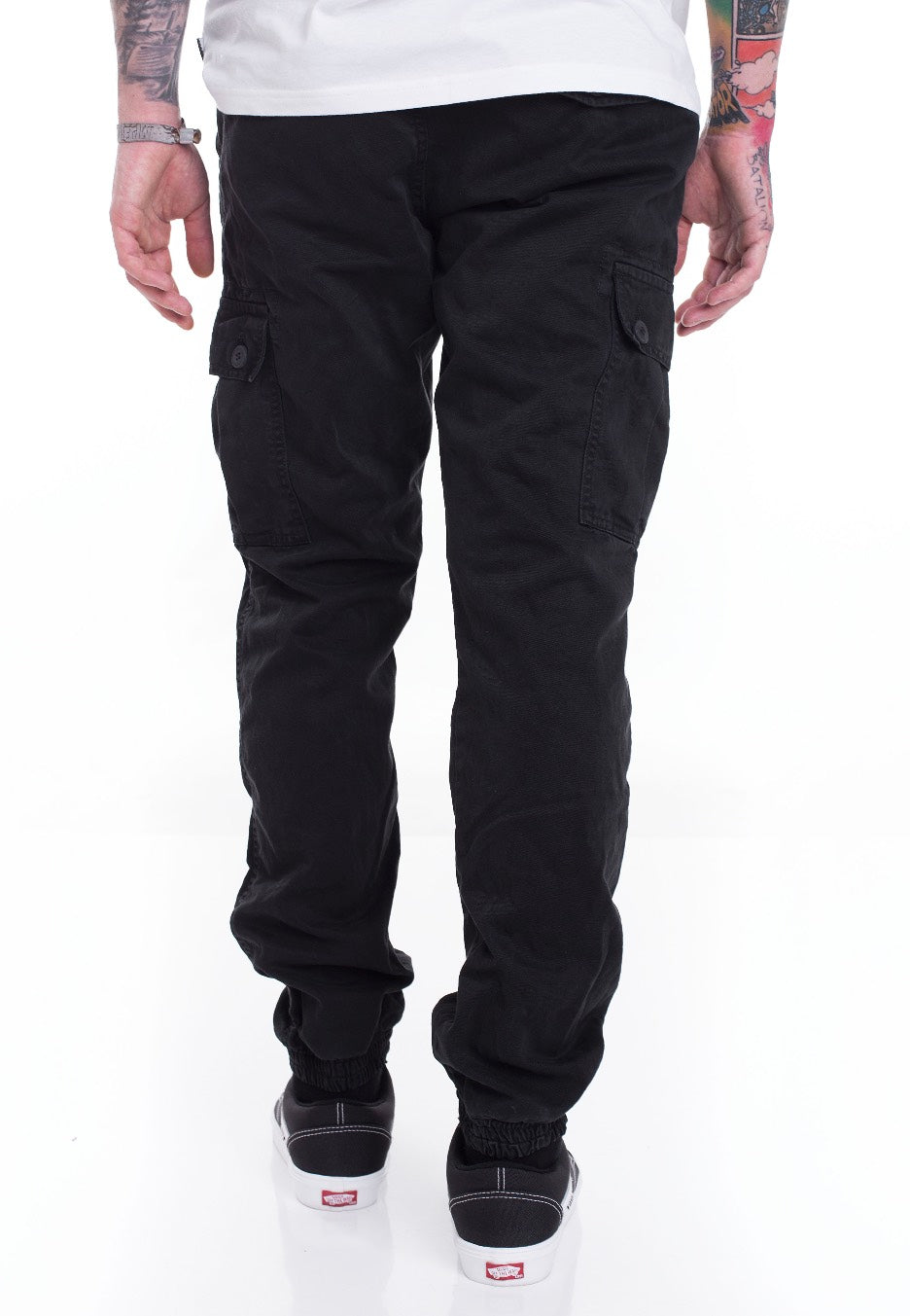 surplus-bad-boys-black-pantalon-cargo-noir-coton image 3