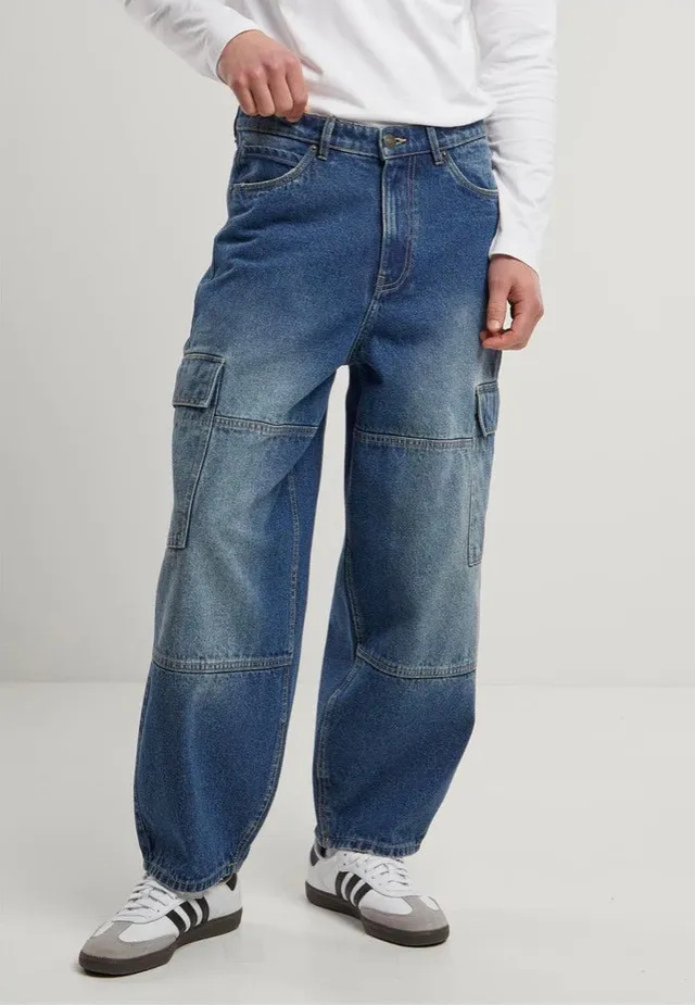 urban-classics-tapered-heavy-ounce-baggy-jean-dirty-washed-bleu image 1
