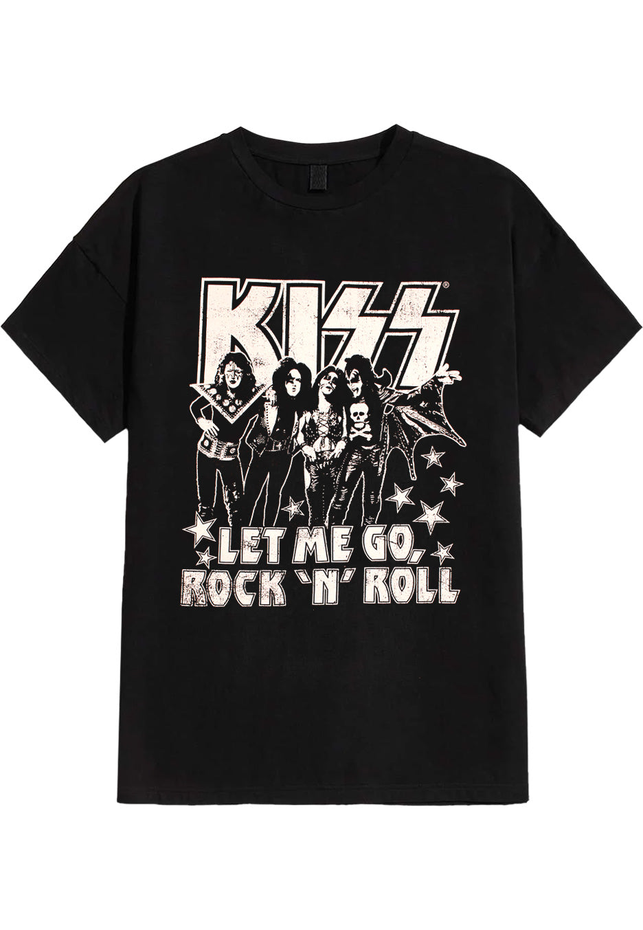 kiss-let-me-go-t-shirt-noir-manche-courte-homme image 1