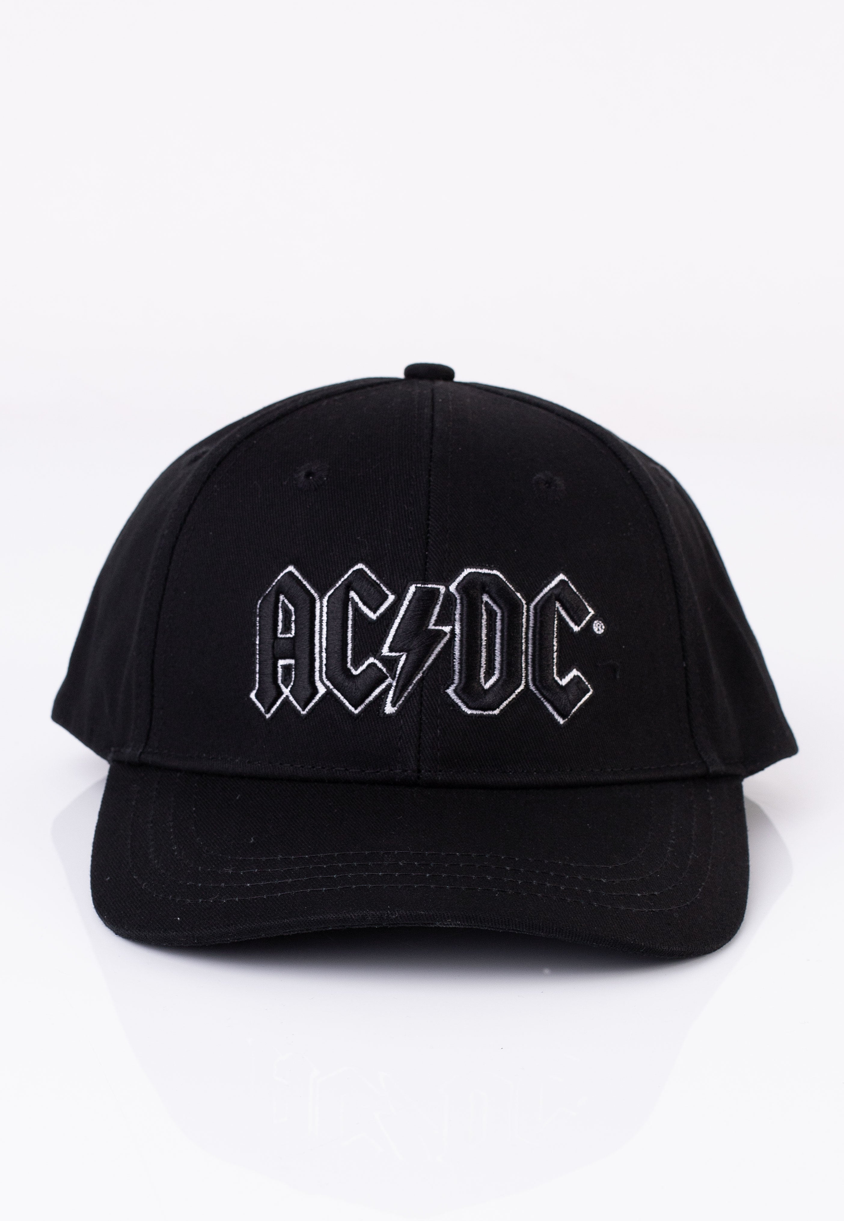 ac-dc-black-logo-casquette-noire-snapback-taille-unique image 2