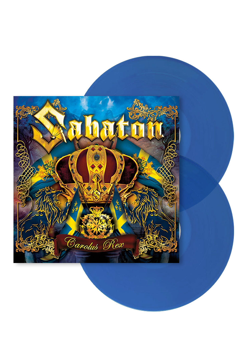 sabaton-carolus-rex-vinyle-bleu-double-lp-couleur-power-metal image 1