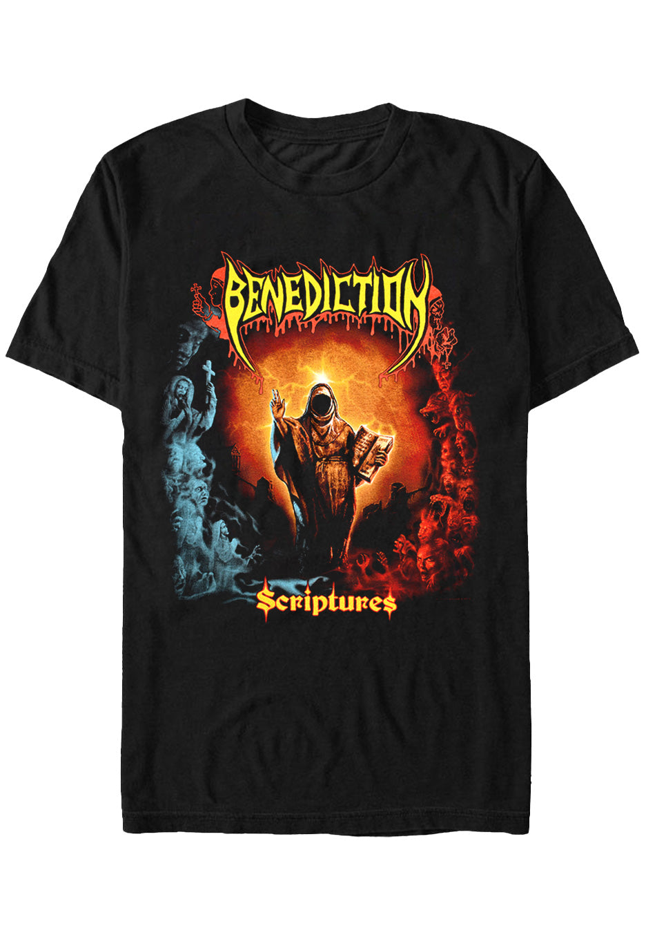 benediction-scriptures-t-shirt-homme-noir-death-metal image 1
