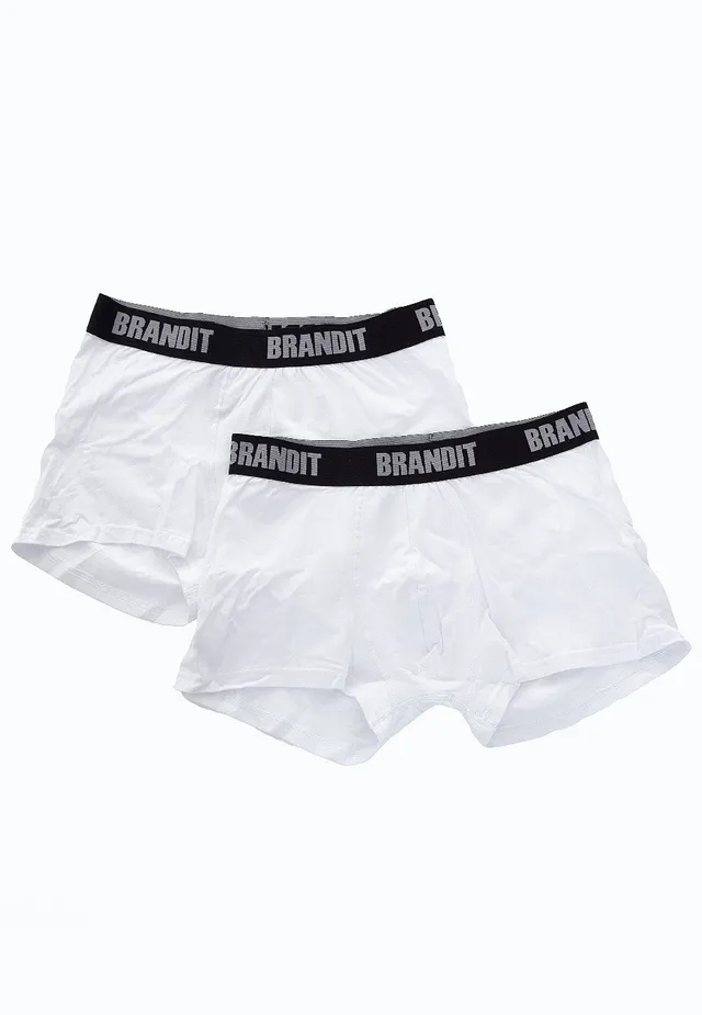 brandit-boxer-logo-lot-2-boxers-blancs-homme image 1