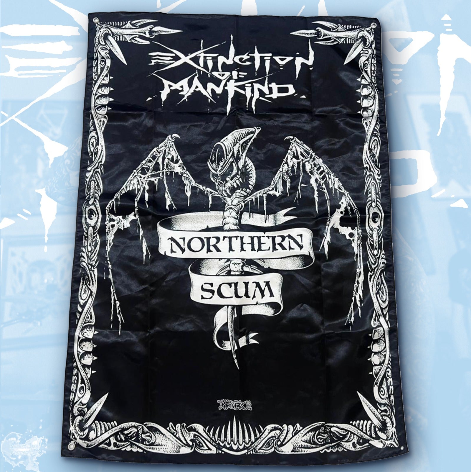 extinction-of-mankind-northern-scum-drapeau-mural-100x70cm image 1