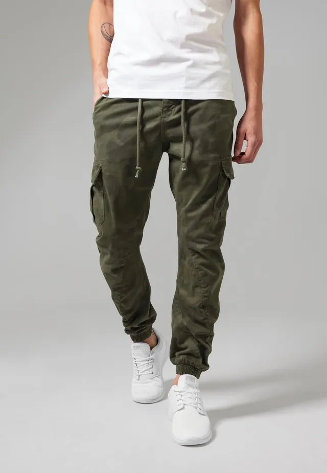 urban-classics-camo-cargo-pantalon-olive-camouflage image 1