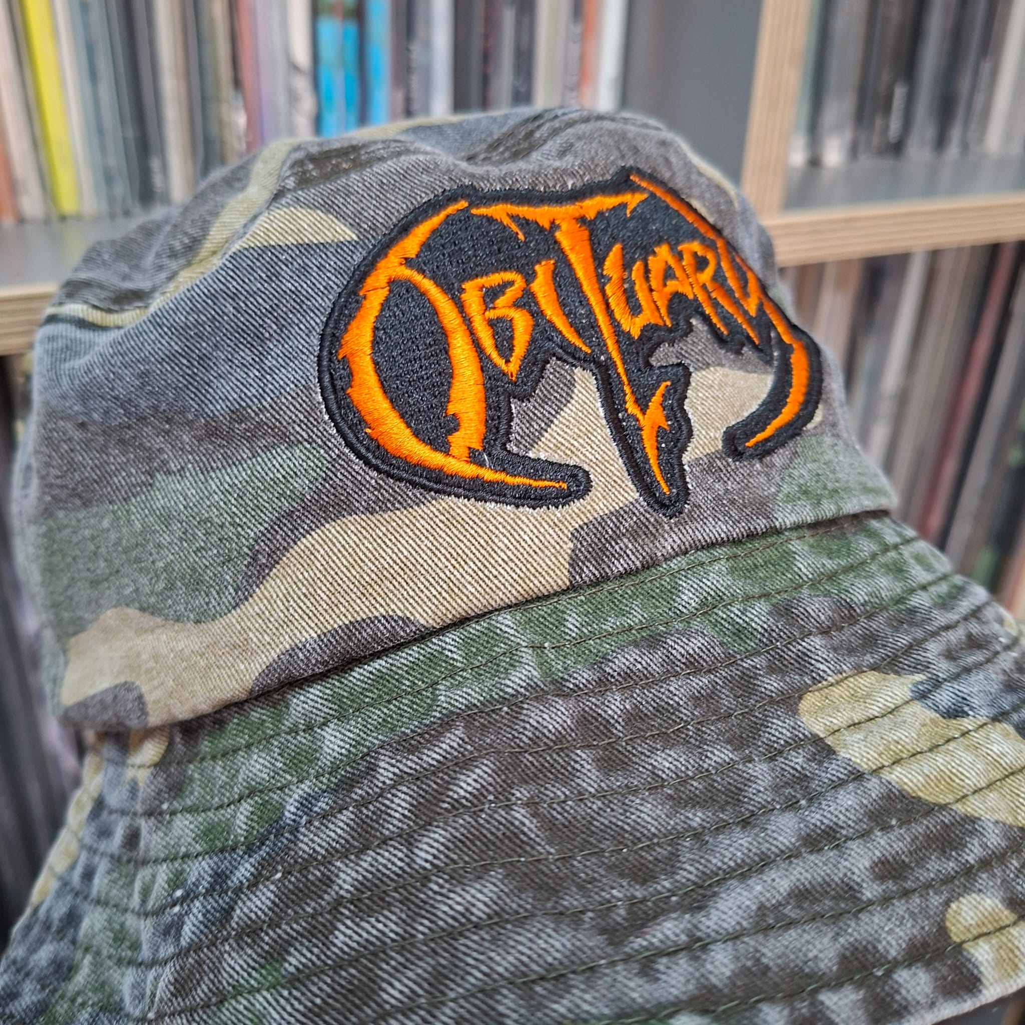 obituary-logo-orange-bob-bucket-hat-camo-vert-brod image 4