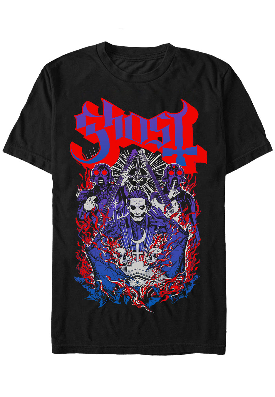 ghost-secrets-of-the-muse-t-shirt-rock-noir-homme image 1