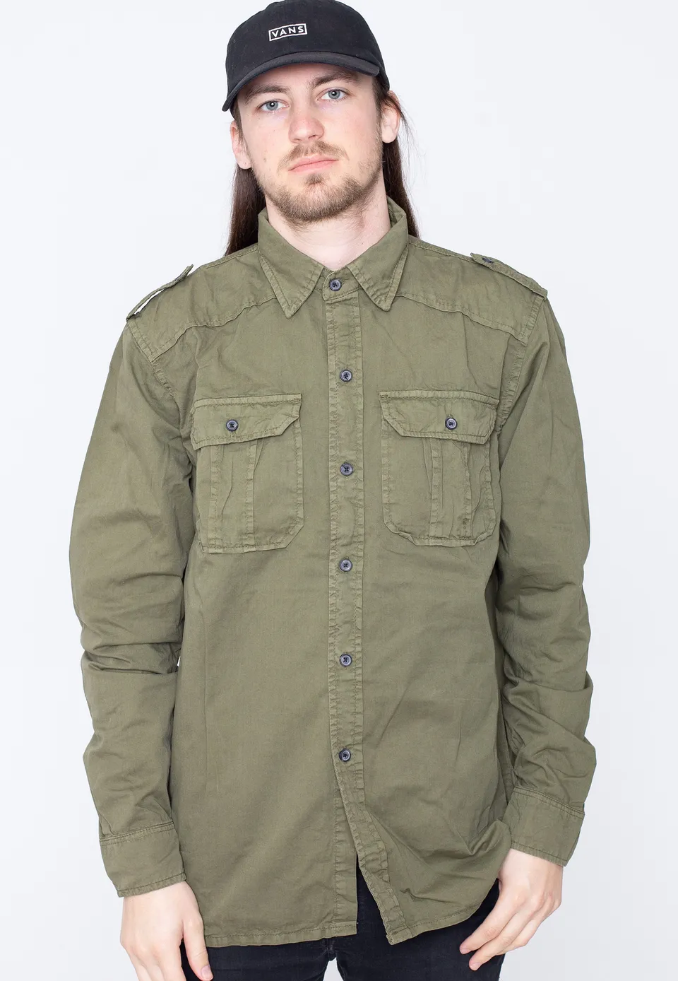 surplus-m65-basic-long-arm-chemise-olive-homme image 1