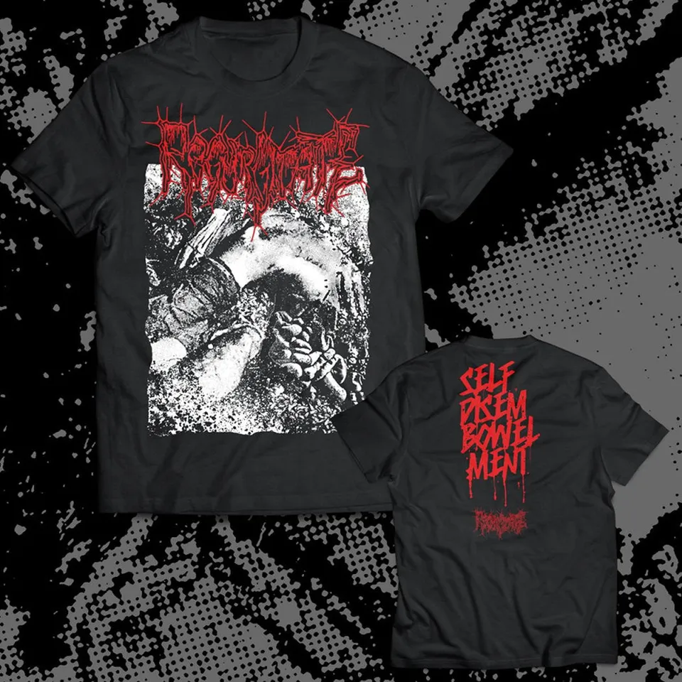 regurgitate-self-disembowelment-t-shirt-large-coton-noir image 1