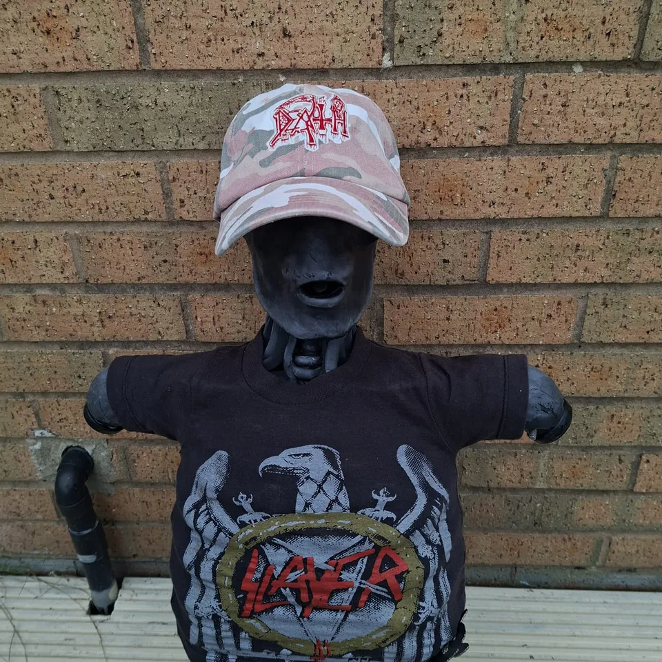 death-logo-casquette-dad-cap-camo-rose-glow image 1