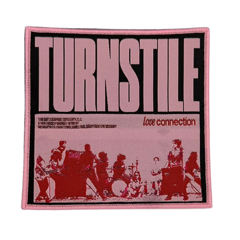 turnstile-love-connection-patch-tiss-bordure-rouge image 4