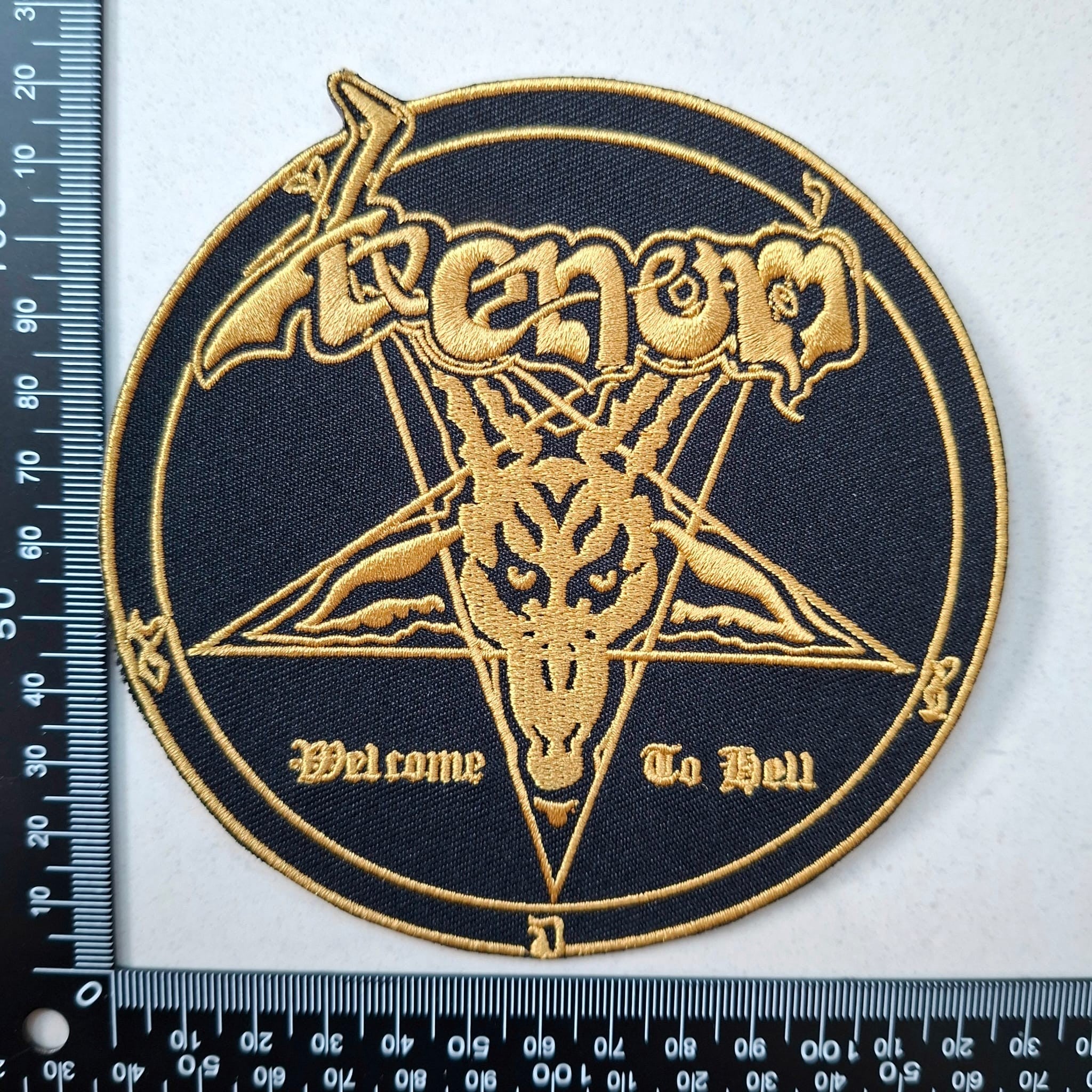 venom-welcome-to-hell-patch-brod-cusson-gold-metal image 2