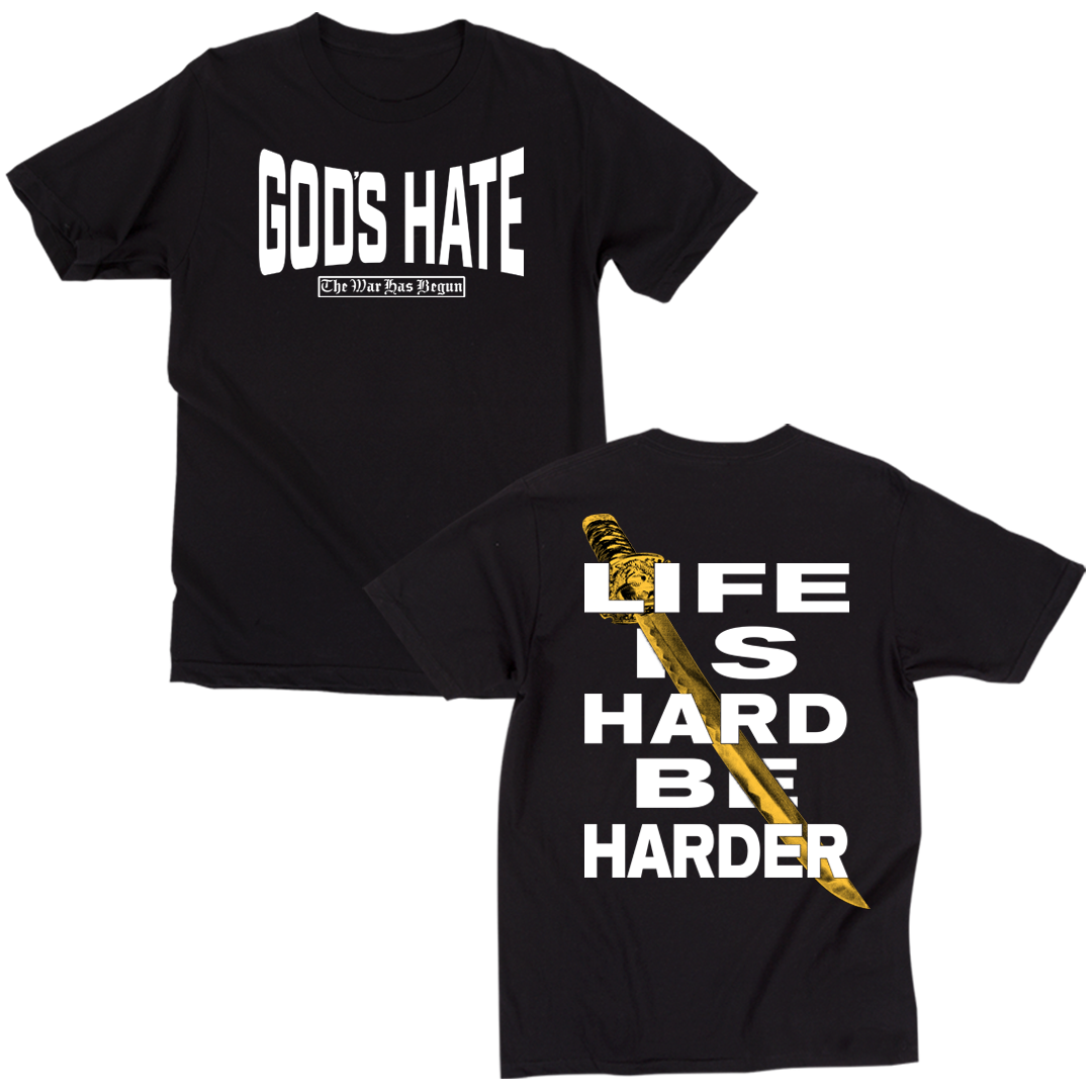 god-s-hate-be-harder-t-shirt-tee-shirt-comfort-colors image 1