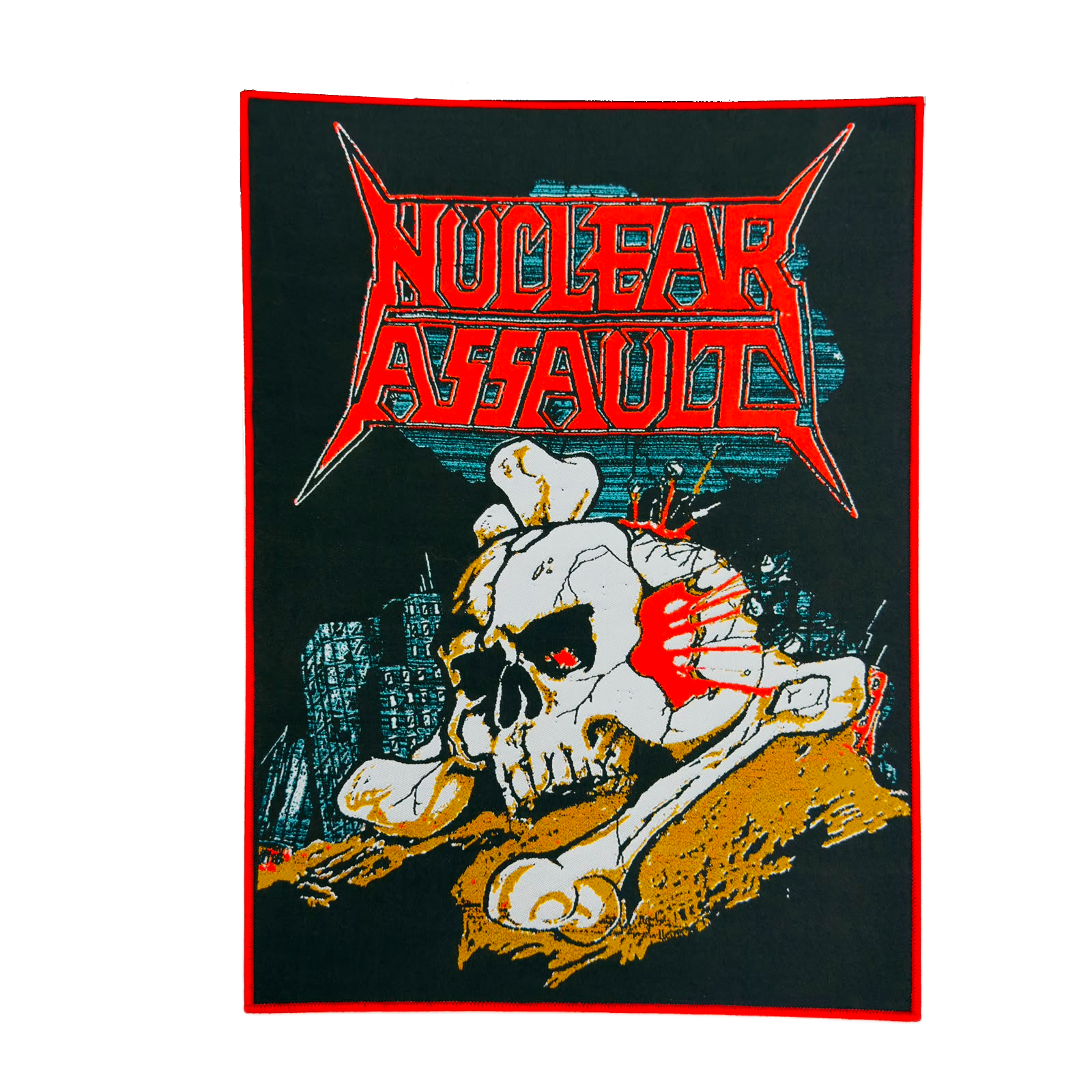 nuclear-assault-handle-with-care-backpatch-bordure-marron image 6