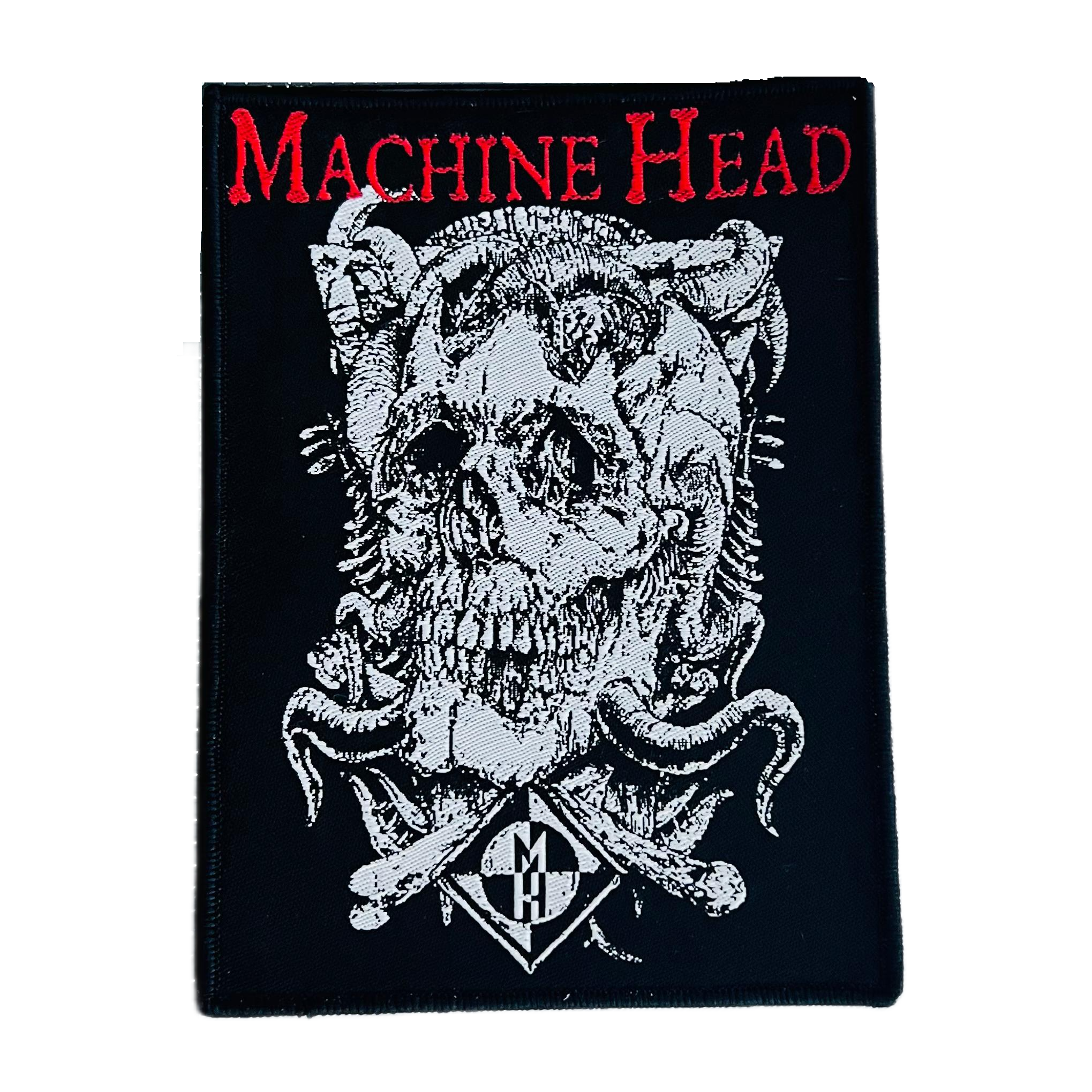 machine-head-the-burning-red-patch-tiss-bordure-noire image 2