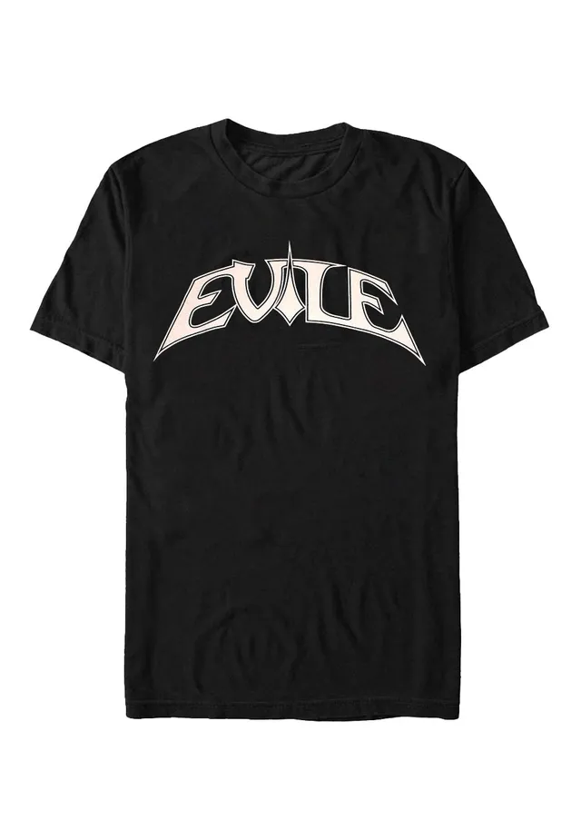 evile-logo-black-white-t-shirt-metal-noir image 1
