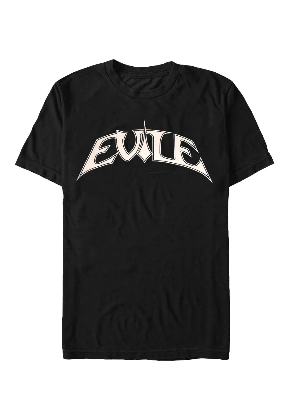 evile-logo-black-white-t-shirt-metal-noir image 1