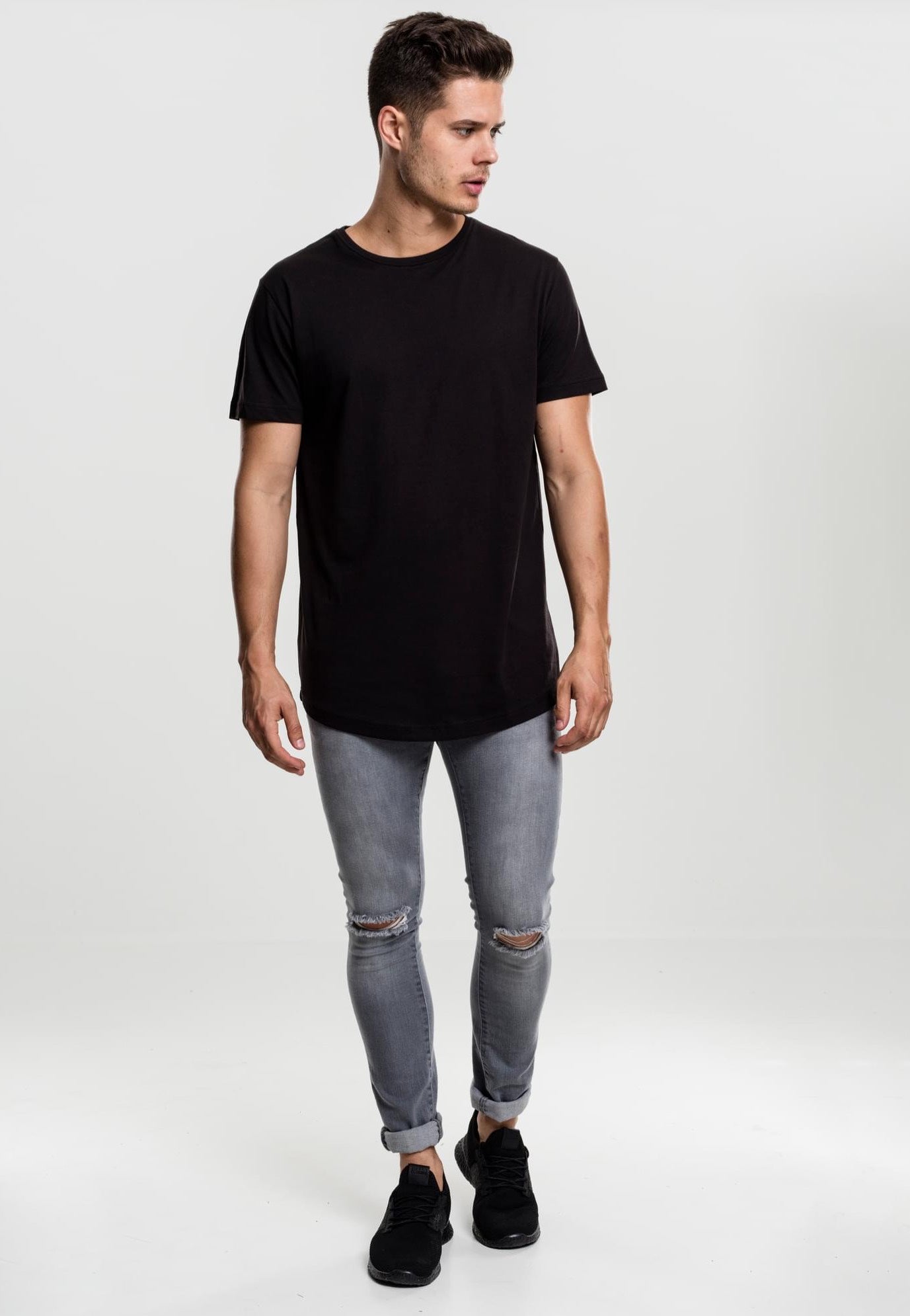 urban-classics-shaped-long-t-shirt-noir-homme image 5