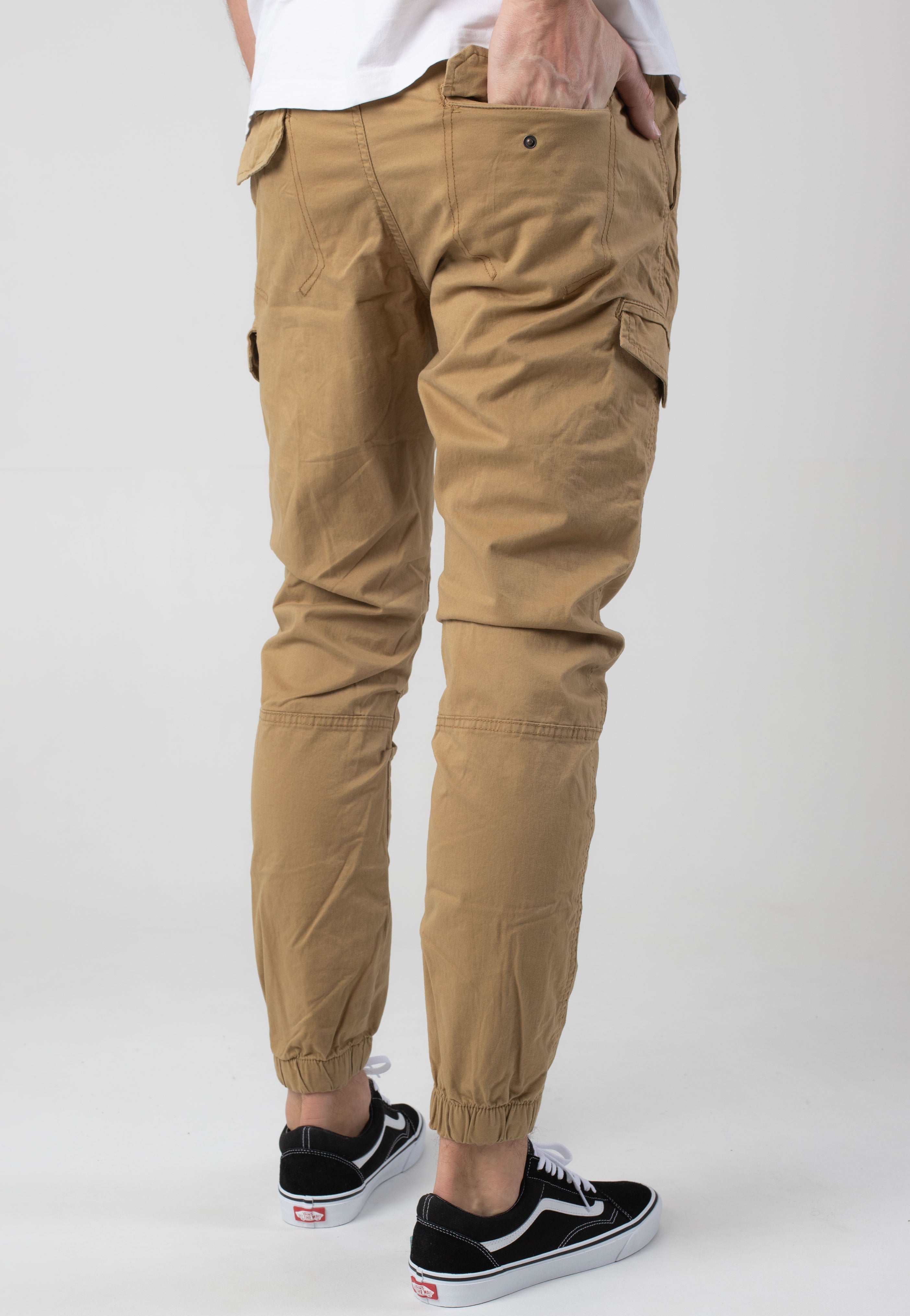 indicode-levino-amber-pantalon-cargo-beige-coton-taille-m image 3