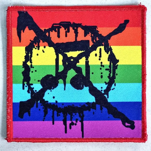 noise-not-music-patch-cusson-rainbow-bordure-rouge image 1