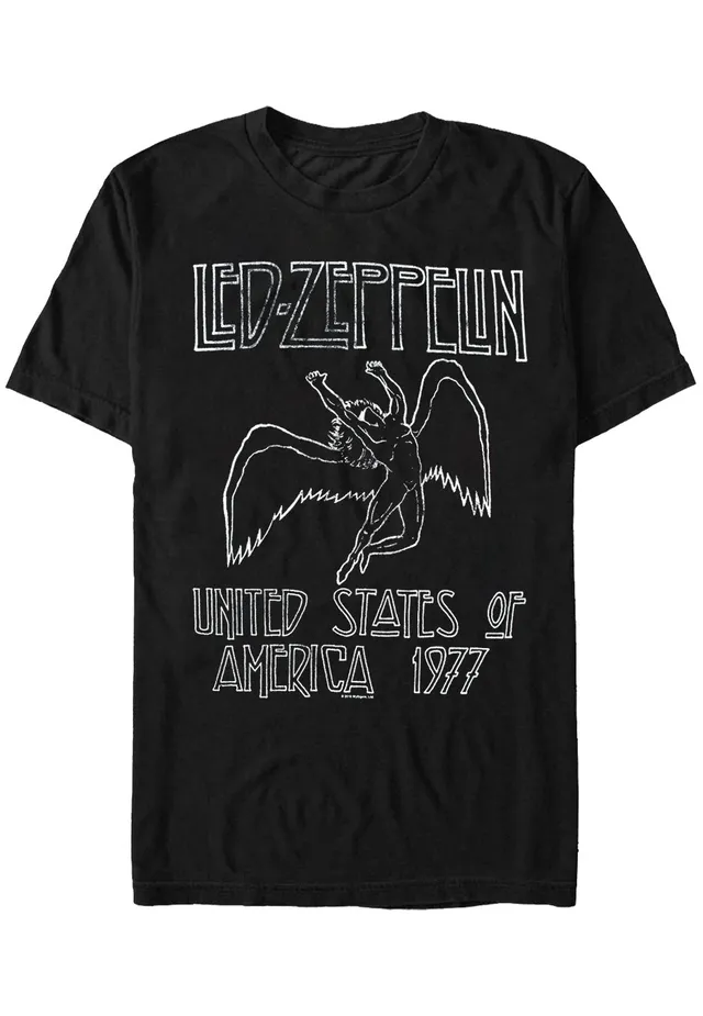 led-zeppelin-us-77-t-shirt-noir-homme-rock image 1