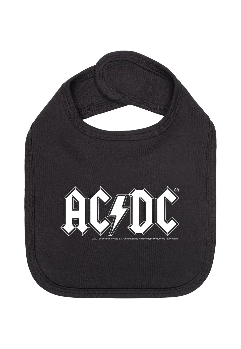 ac-dc-logo-bavoir-b-b-noir-coton-taille-unique image 1