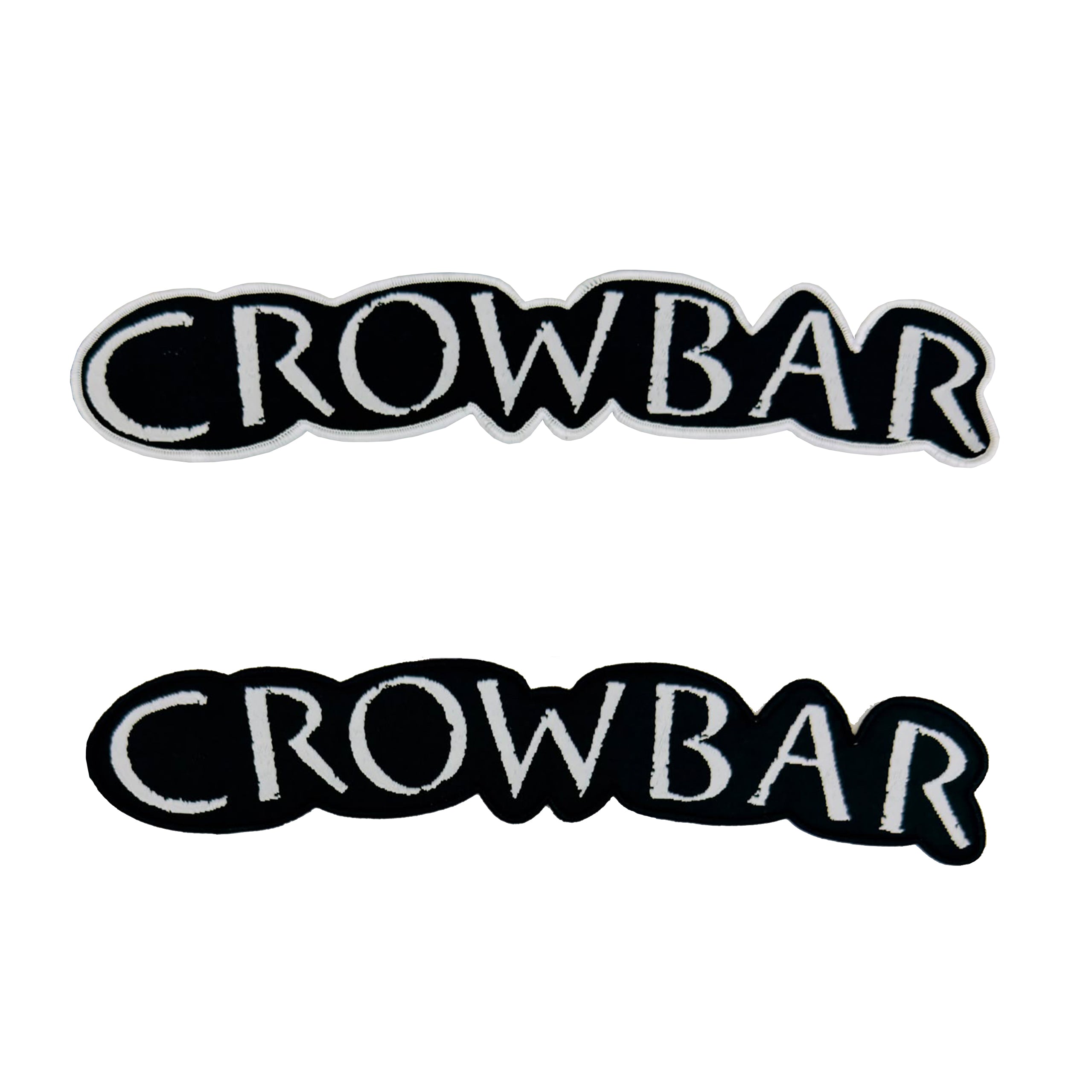 crowbar-logo-patch-tiss-oversized-bord-noir image 1