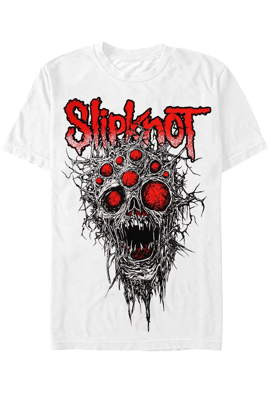 slipknot-9-eye-monster-white-t-shirt-blanc-homme-nu-metal image 1