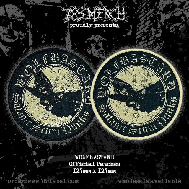 wolfbastard-satanic-scum-punks-patch-tiss-noir image 1