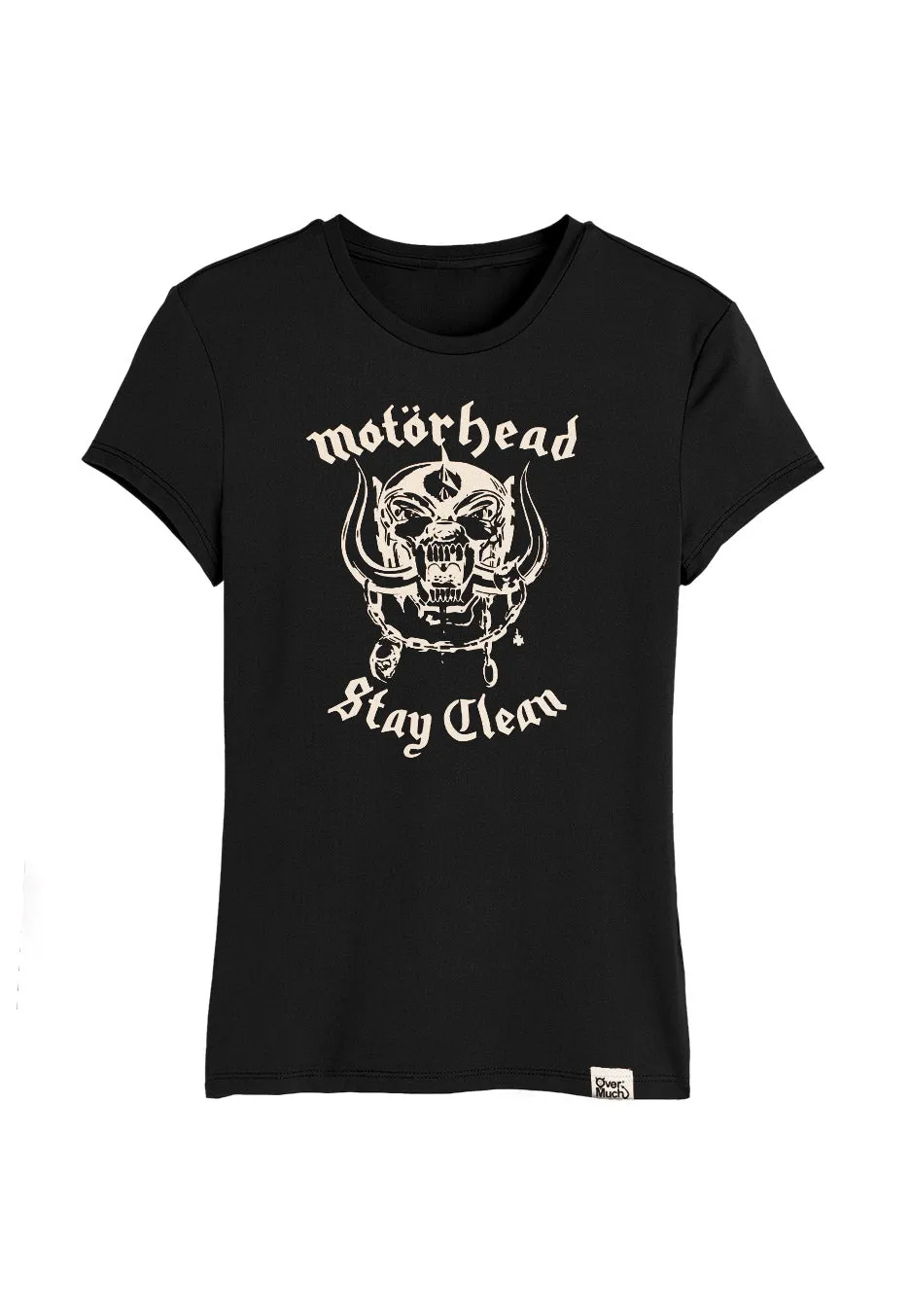 mot-rhead-stay-clean-t-shirt-femme-girly-noir-s image 1